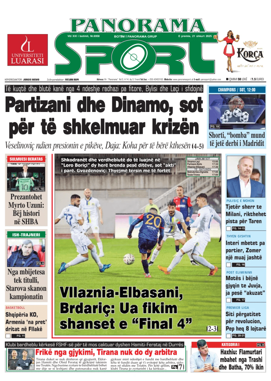 Prima-pagina-Panorama Sport-oggi-edizione-di-oggi-20250221